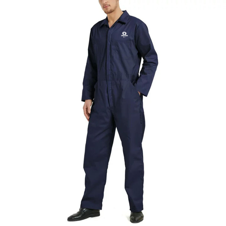 High-Quality Industrial Coverall Uniform, Men's Industrial Coverall Uniform, Premium Coverall Uniform for Industrial, Durable and Safe Workwear, Heavy-Duty and Comfortable, Protective Coverall Uniform for Work