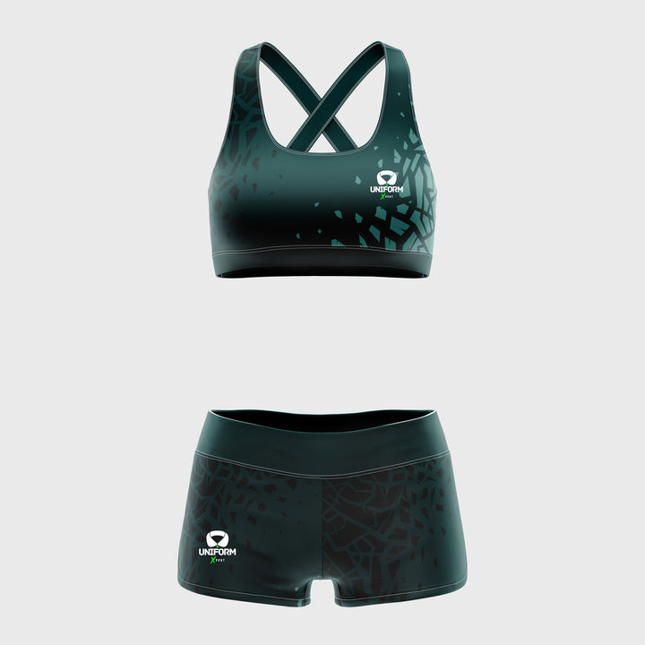 "Comfortable Gray Sports Bra Set for Women | USA & UK