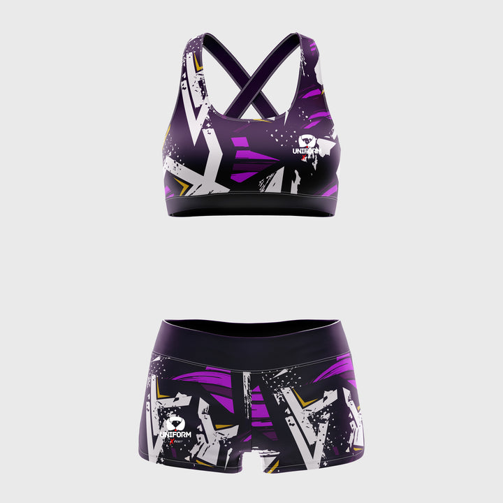 "Floral Sports Bra Set for Women | Trendy Activewear | USA & UK"