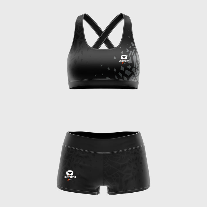 "Comfortable Gray Sports Bra Set for Women | USA & UK