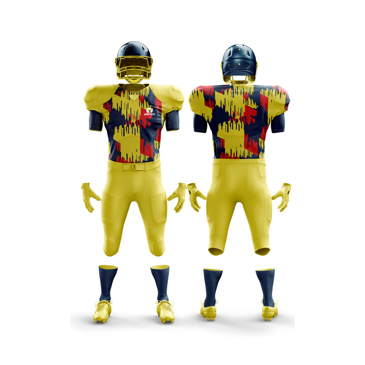 Uniform Xpert American Football Uniform: Designed for elite athletes with the durability and comfort needed to excel in intense games and practices. Ideal for football players in the USA, UK, Canada, featuring advanced moisture-wicking technology, reinforced seams, and a sleek, professional design. Perfect for achieving peak performance during competitive seasons, comparable to the intensity of the cricket world cup.