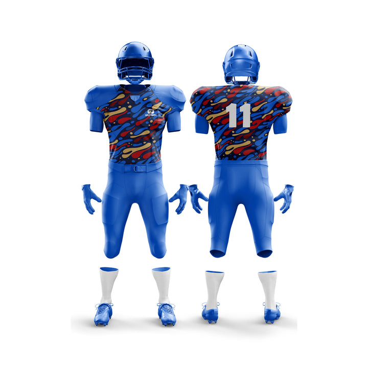 Explore the pinnacle of performance with the Uniform Xpert American Football Uniform. Engineered for elite athletes, this premium gear combines advanced moisture-wicking technology, reinforced seams, and a sleek design. Perfect for football players in the USA, UK, Canada, and beyond, ensuring optimal comfort and durability during intense games and practices. Dominate the gridiron with confidence and style.