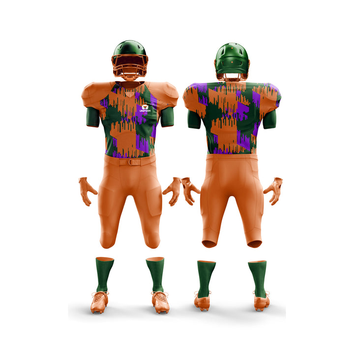 Uniform Xpert American Football Uniform: Designed for elite athletes with the durability and comfort needed to excel in intense games and practices. Ideal for football players in the USA, UK, Canada, featuring advanced moisture-wicking technology, reinforced seams, and a sleek, professional design. Perfect for achieving peak performance during competitive seasons, comparable to the intensity of the cricket world cup.