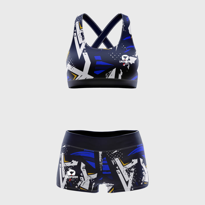 "Floral Sports Bra Set for Women | Trendy Activewear | USA & UK"