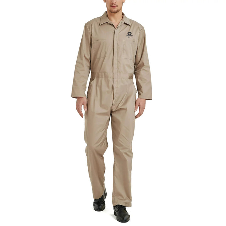 High-Quality Industrial Coverall Uniform, Men's Industrial Coverall Uniform, Premium Coverall Uniform for Industrial, Durable and Safe Workwear, Heavy-Duty and Comfortable, Protective Coverall Uniform for Work