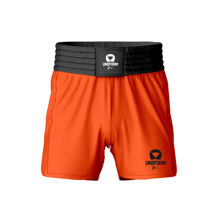 Orange MMA Shorts: Energize your workouts with our bold orange MMA shorts. Crafted for durability and flexibility, these shorts provide exceptional comfort and freedom of movement during intense training sessions. Stand out in the gym with our premium orange design. Keywords: orange MMA shorts, mixed martial arts shorts, training gear, athletic shorts