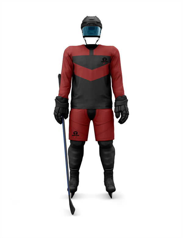 Custom Ice Hockey Uniforms for Teams, Premium Ice Hockey Uniforms, Elite Ice Hockey Uniforms, Complete Ice Hockey Uniforms, High-Quality Ice Hockey Uniforms, Breathable Fabric and Custom Designs