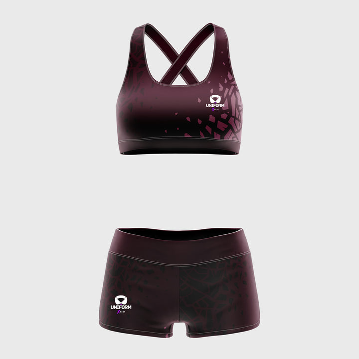 "Comfortable Gray Sports Bra Set for Women | USA & UK