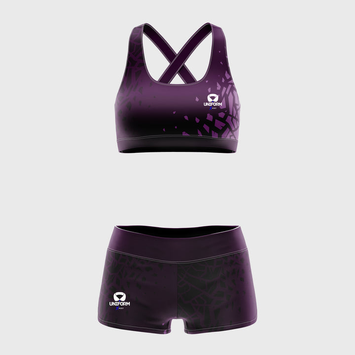 "Comfortable Gray Sports Bra Set for Women | USA & UK