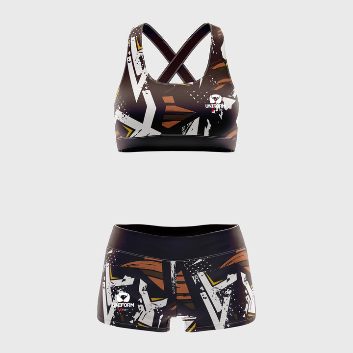 "Floral Sports Bra Set for Women | Trendy Activewear | USA & UK"